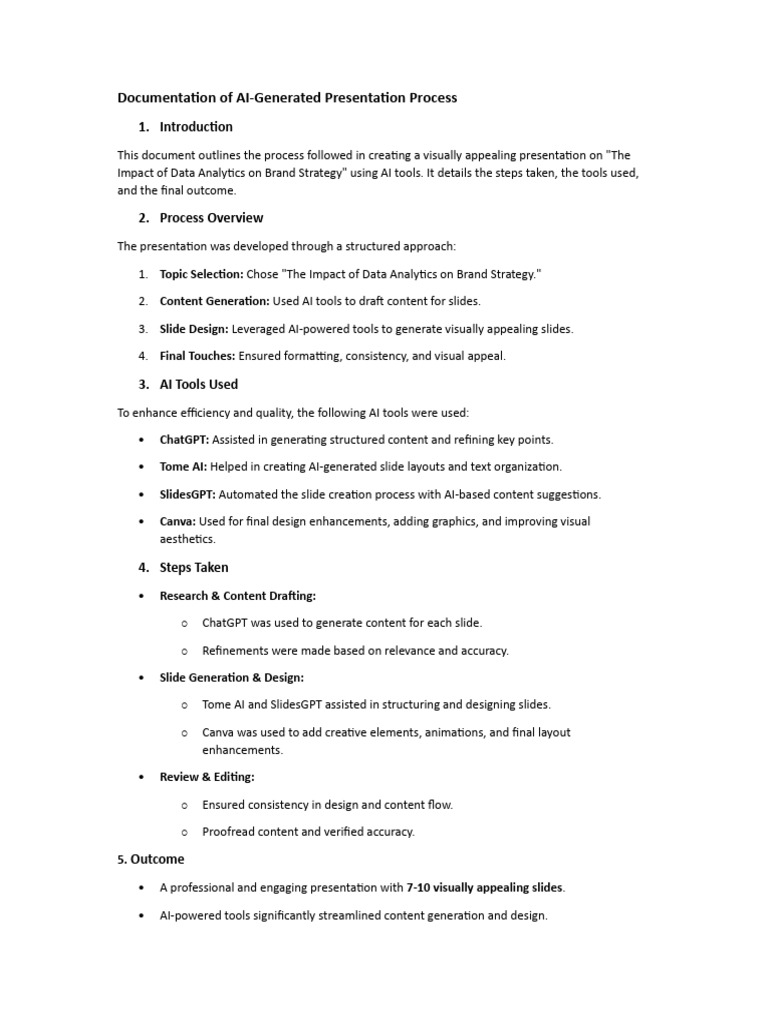 Presentation Assignment 1 PDF | PDF