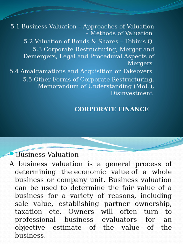 Module V-Corporate Finance | PDF | Valuation (Finance) | Bonds (Finance)