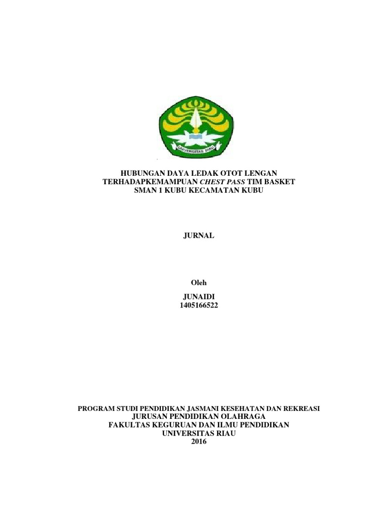 Hubungan Daya Ledak Otot Lengan Terhadap | PDF