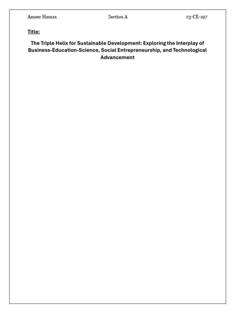 E L Introduction Paragraph Pdf Entrepreneurship Sustainability