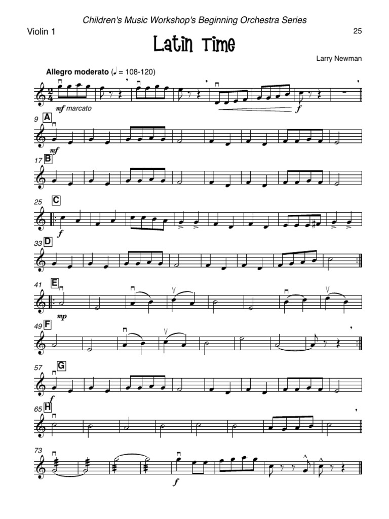 Latin Time Violin | PDF
