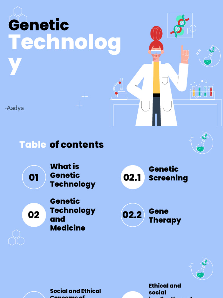 Overview of Genetic Technology Applications | PDF | Genetic Engineering ...