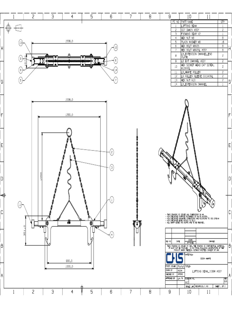 Ting Beam - 1538W Assy | PDF