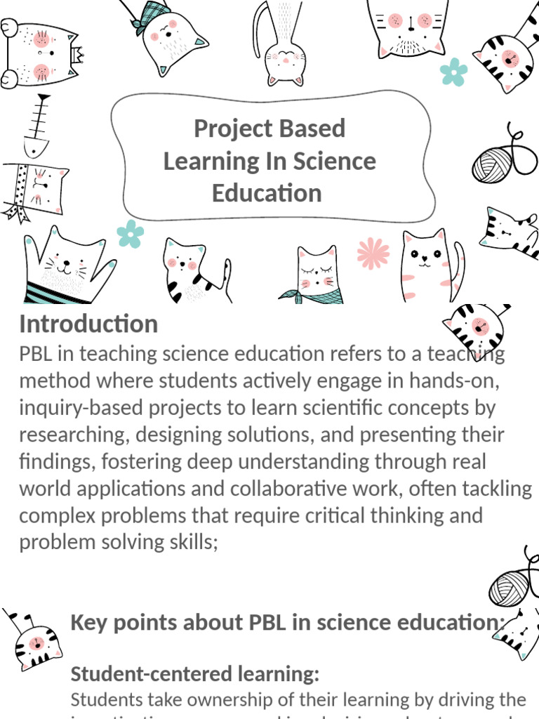 Project-Based Learning in Science | PDF | Project Based Learning | Learning