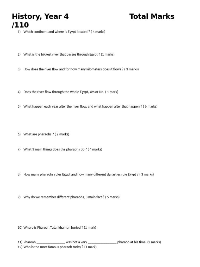 Ancient Egypt: History and Key Facts | PDF | Egyptian Pyramids ...