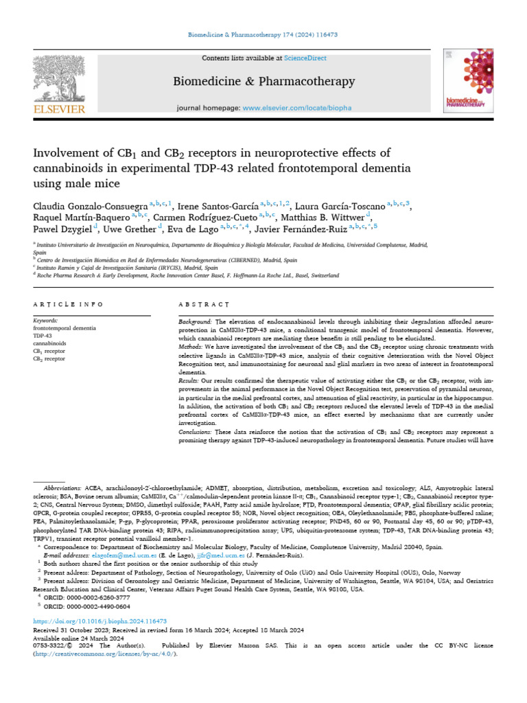 1 s2.0 S0753332224003573 Main | PDF | Western Blot | Cerebral Cortex