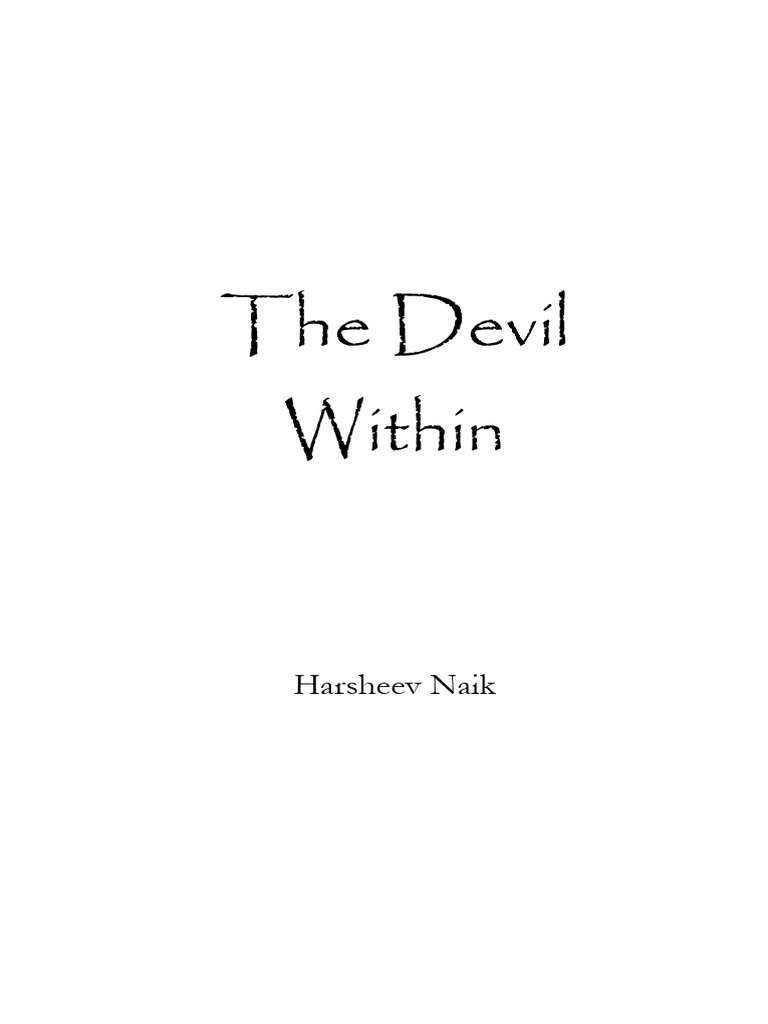 The Devil Within: A Detective's Tale | PDF