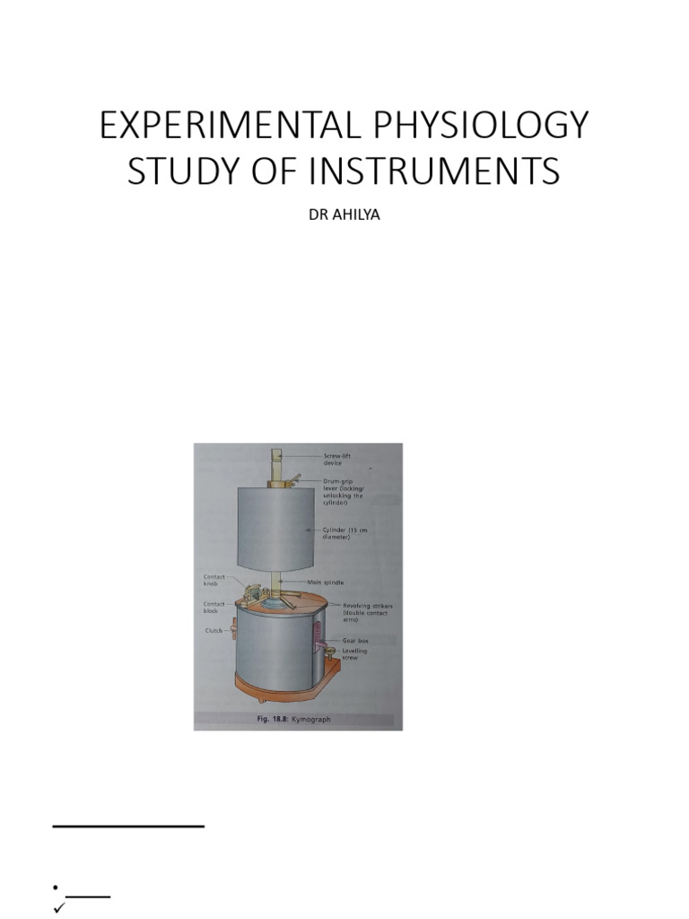 Experimental Physiology Instruments Guide | PDF | Inductor | Transformer