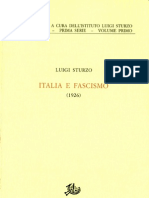 Sturzo, Luigi-Italia e Il Fascismo