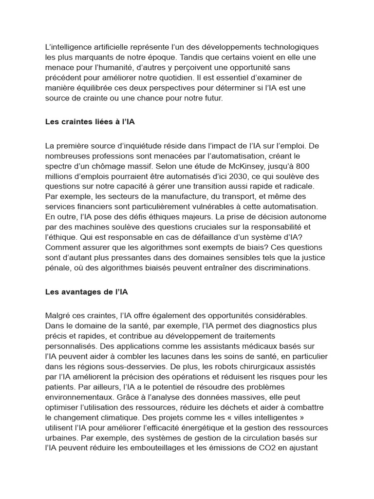 IA et climat : enjeux et opportunités | PDF | Intelligence artificielle ...