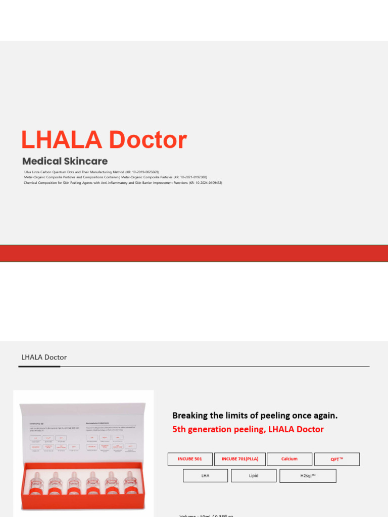 LHALA Doctor: Advanced Peeling Technology | PDF | Epidermis | Skin