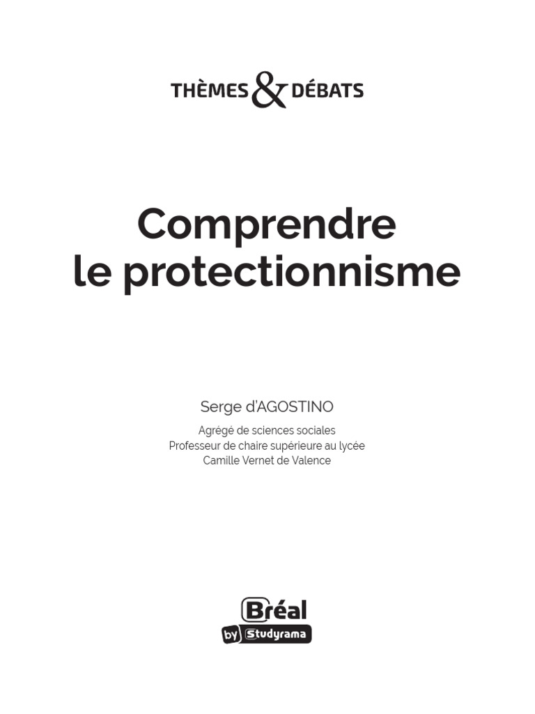 Comprendre le protectionnisme moderne | PDF | Protectionnisme | Libre ...
