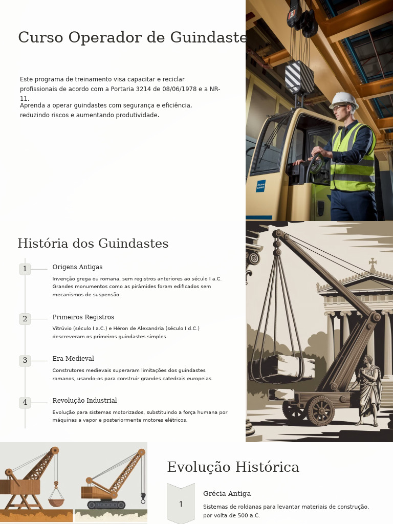 Curso Operador de Guindaste | PDF | Guindaste (máquina) | Comunicação