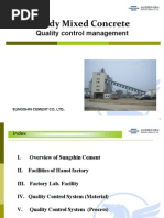 Ready Mixed Concrete: Quality Control Management