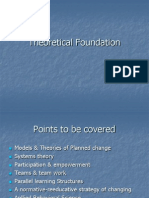 Theoretical Foundations of Planned Organizational Change