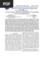 Lossless Image Compression Algorithm For Transmitting Over Low Bandwidth Line