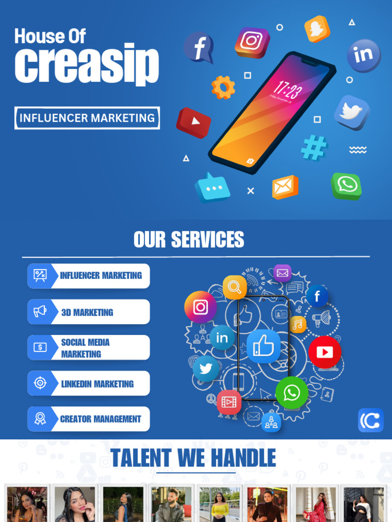 Influencer Marketing Strategies at Creasip | PDF | Public Sphere ...