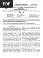 Eliminating Redundant Frequent Pattern S in Non - Taxonomy Data Sets