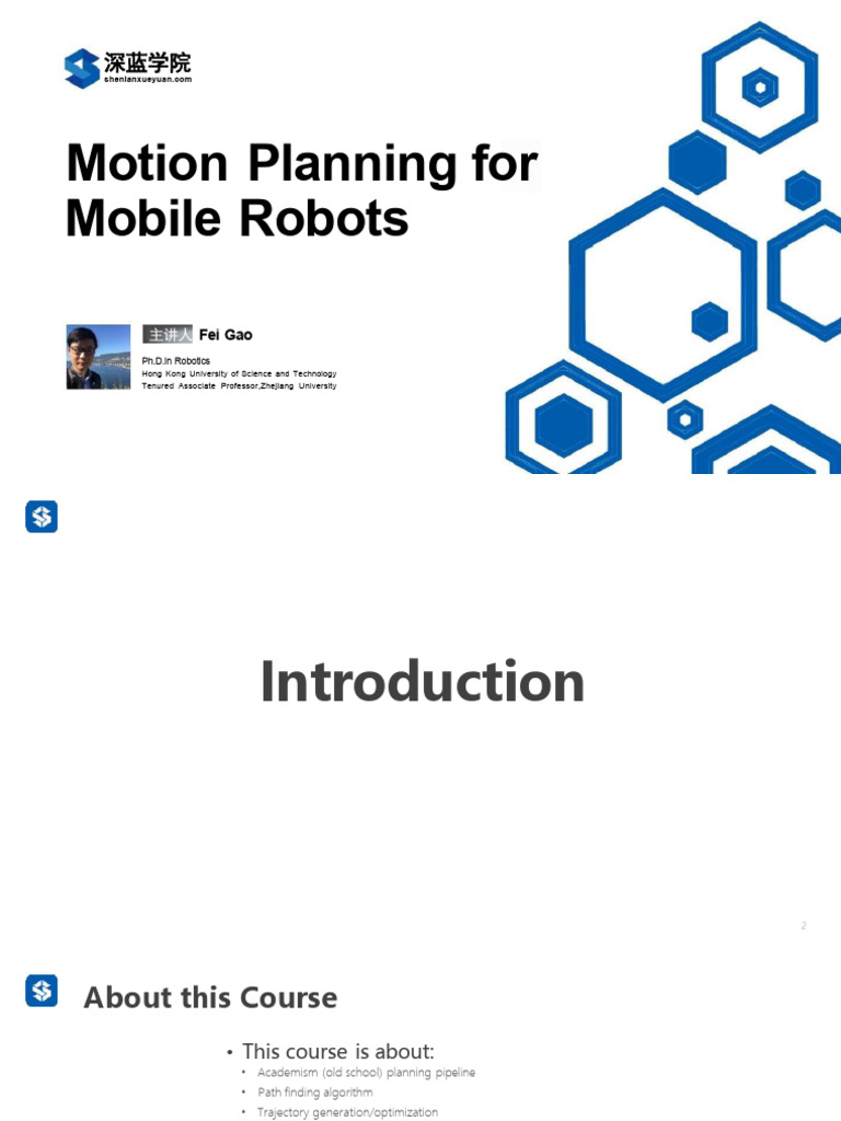 Mobile Robot Motion Planning Course | PDF | Robot | Robotics