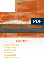 Outcomes of Wto Ministerial Conferences