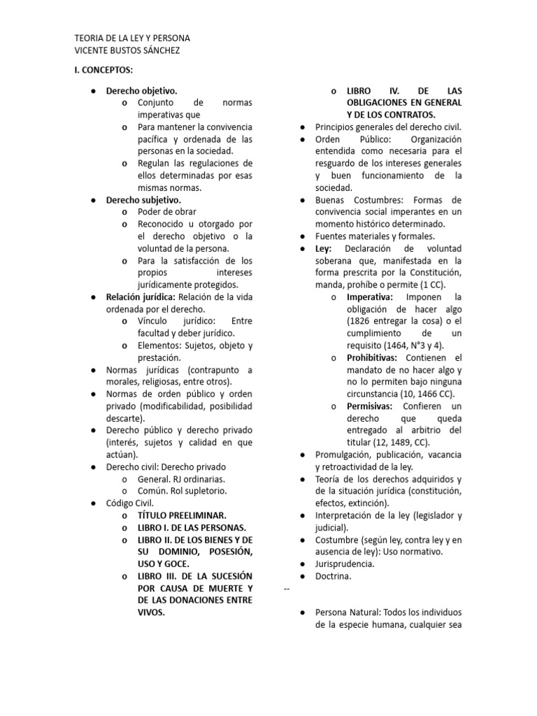 Teoría de La Ley y Persona | PDF | Propiedad | Bienes (Ley)