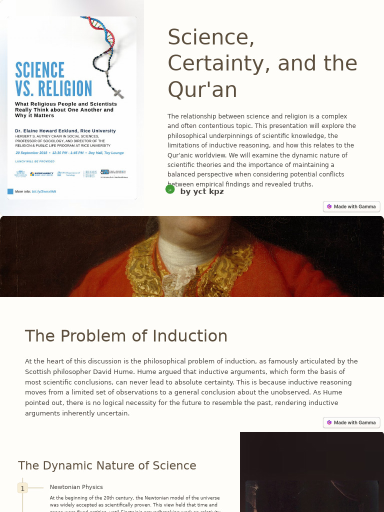 Science Certainty and The Quran | PDF | Inductive Reasoning | Science