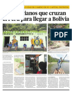 Los Bolivianos Que Cruzan El Perú para Llegar A Bolivia