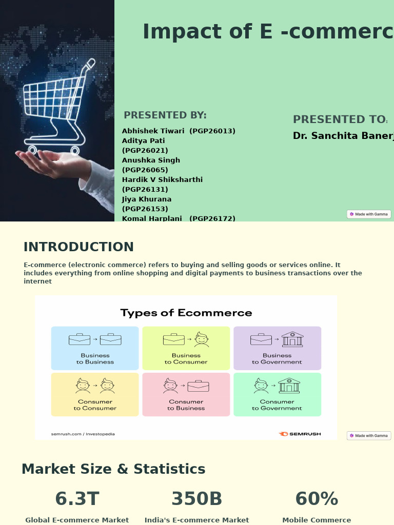 E-Commerce's Impact on Retail Dynamics | PDF | E Commerce | Online Shopping
