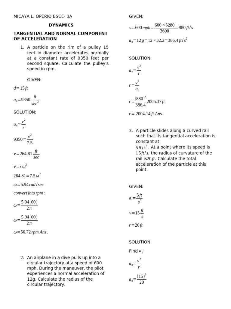 Dynamics of Acceleration in Circular Motion | PDF | Acceleration ...