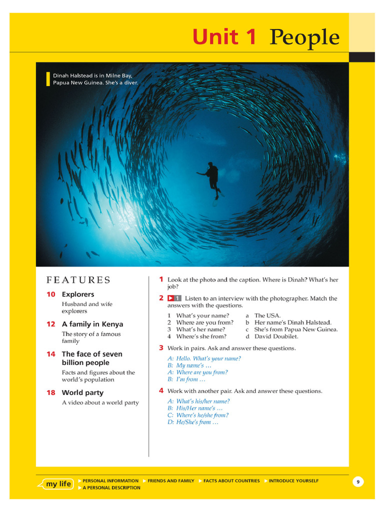 UNIT 1 PEOPLE | PDF