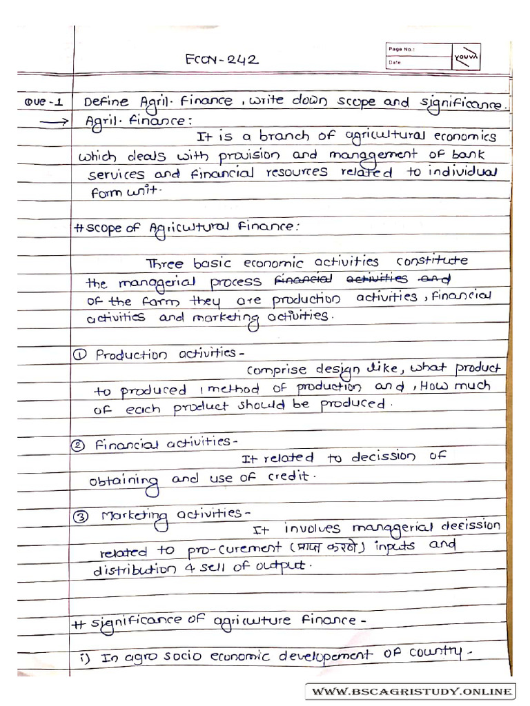 Econ 242 Handwritten Short Notes 2 Pdf