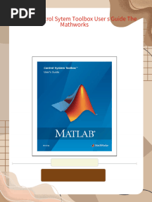 MATLAB Control Sytem Toolbox User s Guide The Mathworks - The ebook is available for instant download, no waiting required