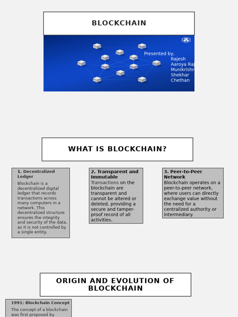 Blockchain - MDW Presentation 2 | PDF | Information Technology | Computing