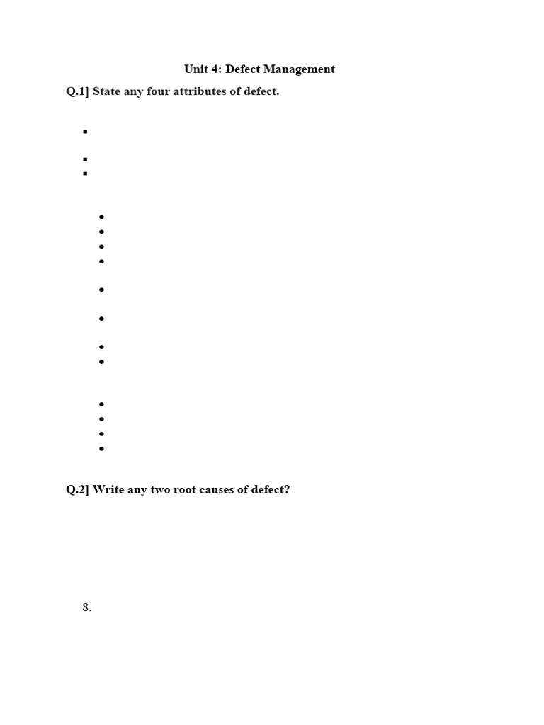 STE 4th Unit Question With Answer | PDF | Software Bug | Risk