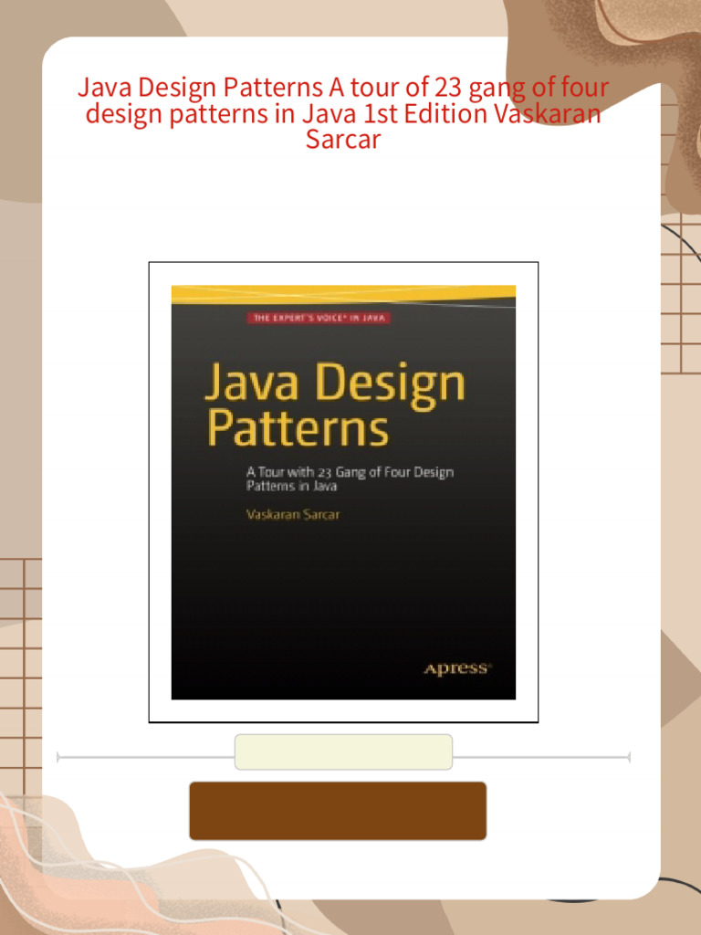 Java Design Patterns A tour of 23 gang of four design patterns in Java ...