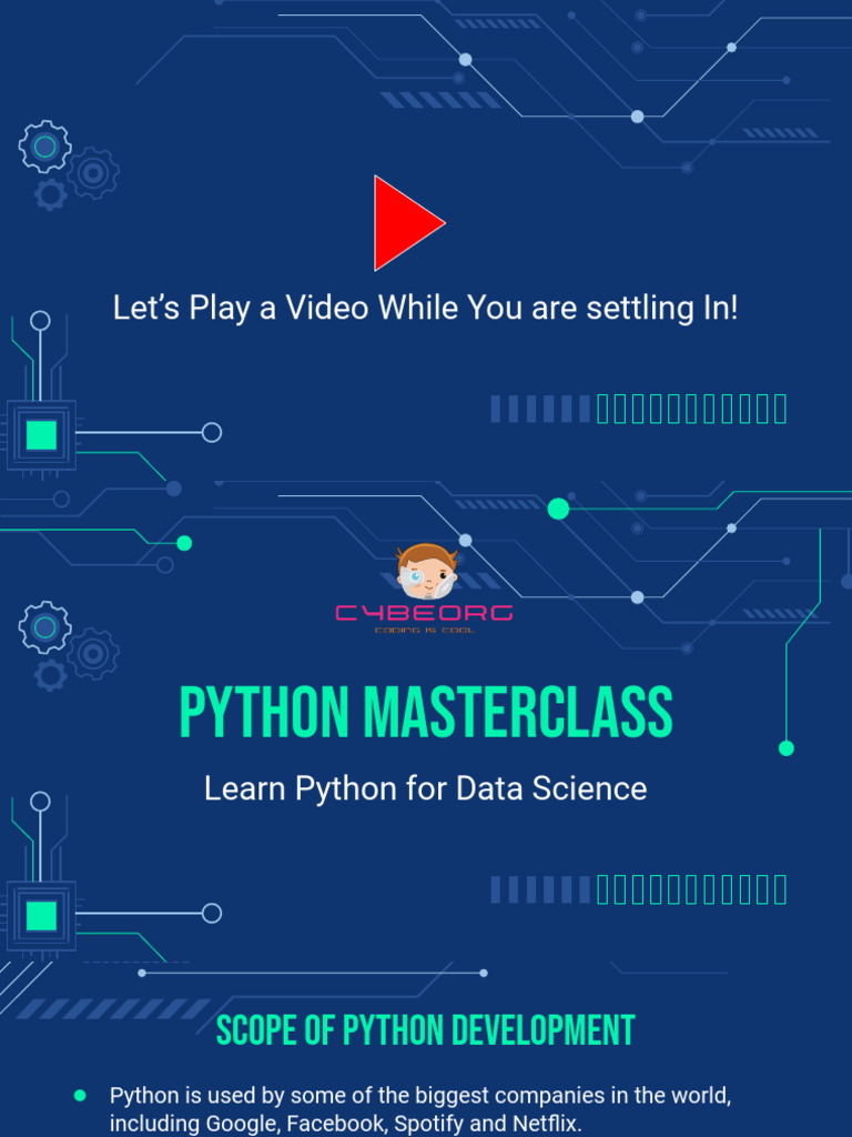 Cybeorg Python Admission Presentation (6) | PDF | Python (Programming ...
