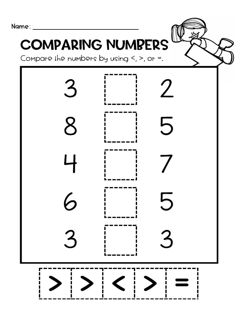 COMPARING WORKSHEET PDF visual data 7