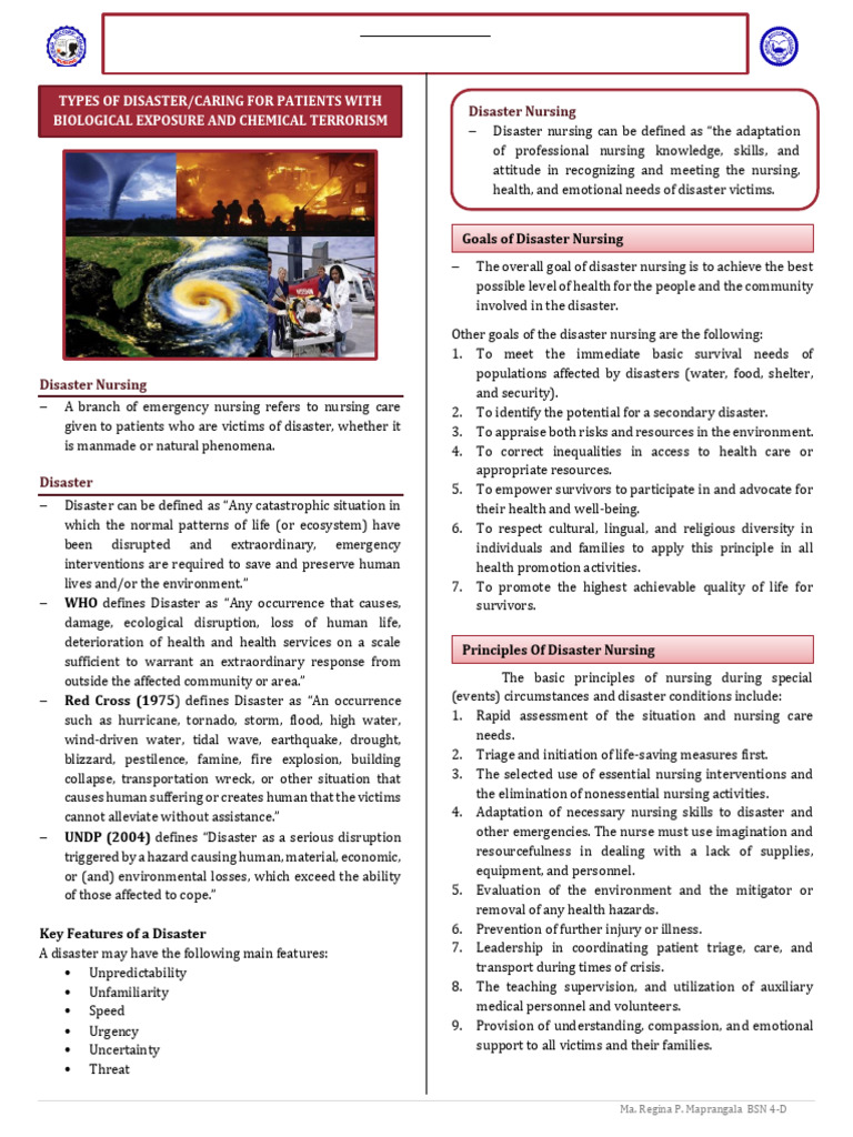 NCM 121 Skills - Prelim Notes | PDF | Hazards | Natural Disasters