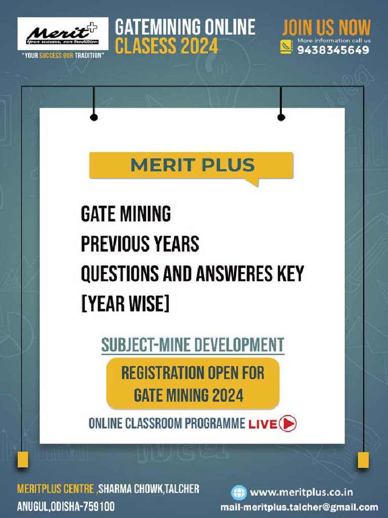Mine Development PYQs | PDF
