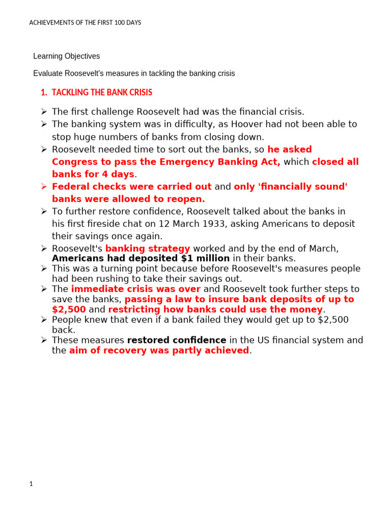 Dealing With The Banking Crisis - 25 - 10-22 | PDF