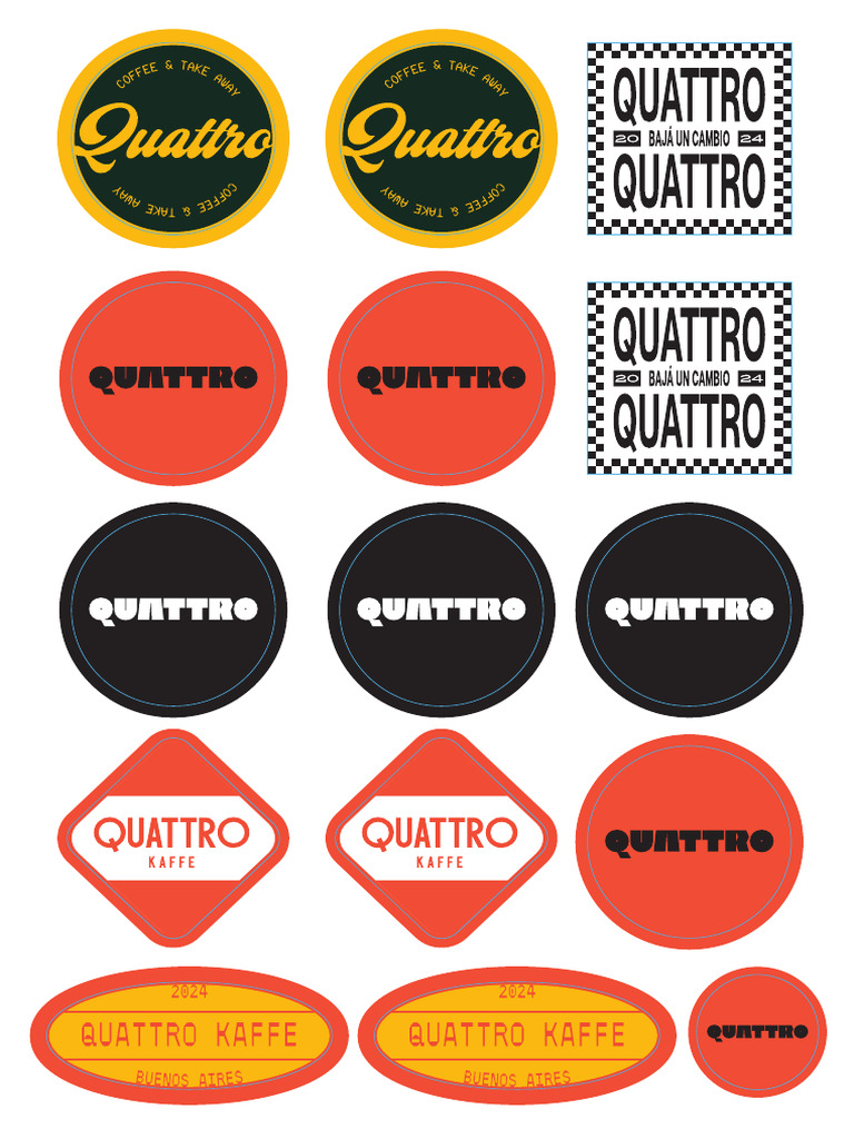 Quattro Stickers Retake Cmyk | PDF