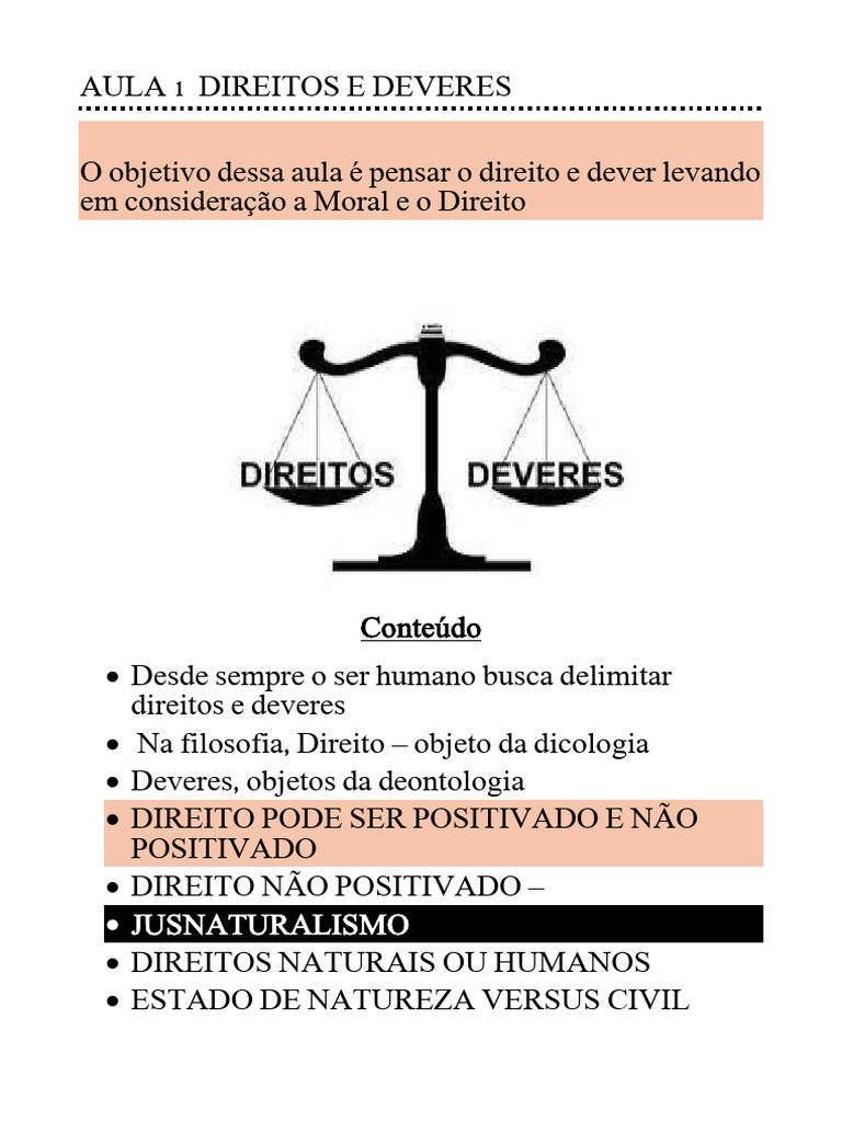 Direitos e Deveres: Moral e Direito | PDF | Moralidade | Justiça