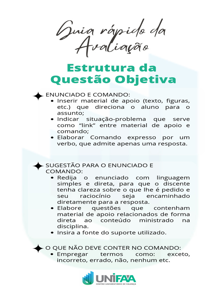 Guia de Estrutura para Questões Objetivas | PDF | Proposição