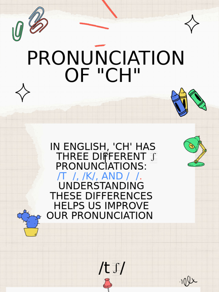 Pronunciation of CH | PDF