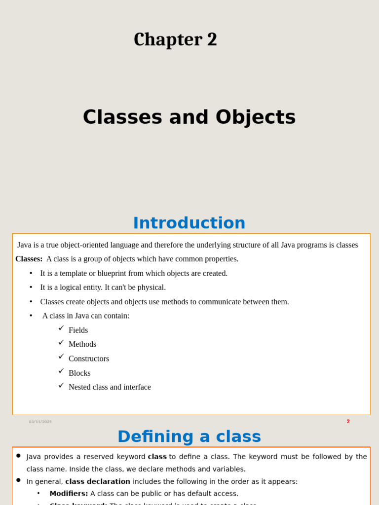 Java Classes and Objects Explained | PDF | Class (Computer Programming ...