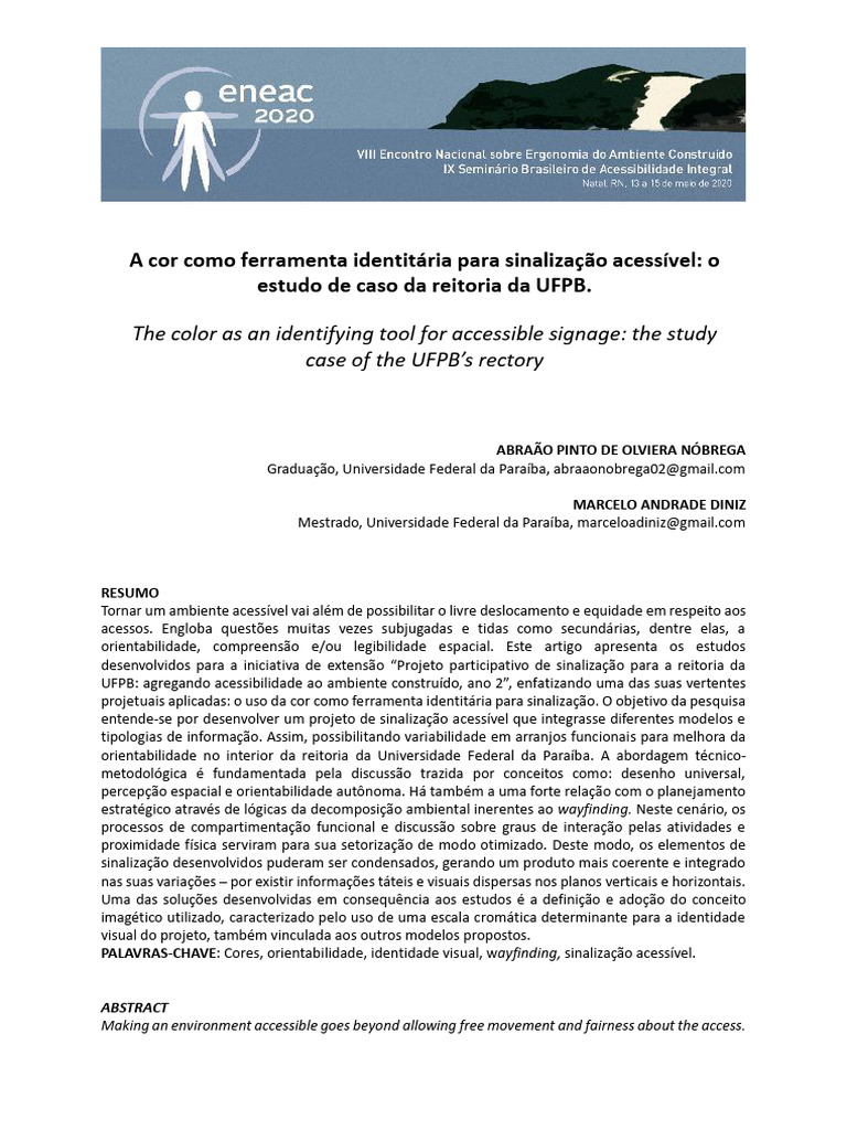 15 - A Cor Como Ferramenta IdentitAria para Sinalização AcessIVEL | PDF ...