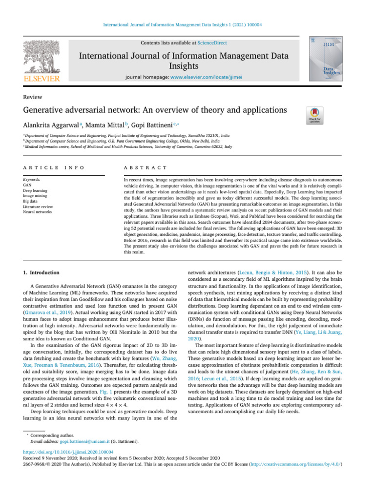 Overview of Generative Adversarial Networks | PDF | Deep Learning ...