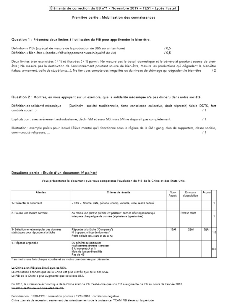 Limites du PIB et solidarité sociale en 2019 | PDF | Produit intérieur ...