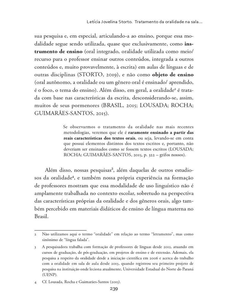 2020 - Nurc - Tratamento Oralidade em Sala de Aula (1) - 7 | PDF