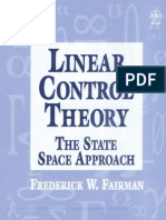 Linear Control Theory